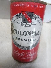 Colonial premium  flat top  beer can , Hammonton NJ    EMPTY