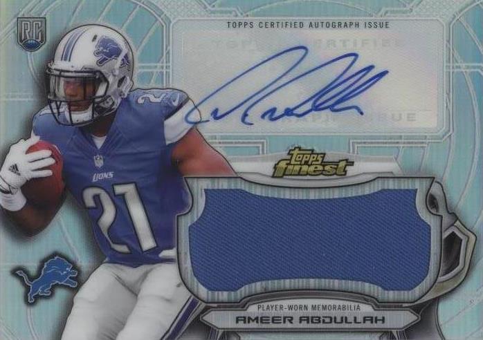 2015 Topps Finest Ameer Abdullah #AJRR-AA - 1 of 2