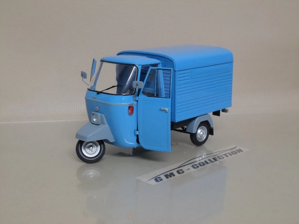 PiAGGiO APE 501 VAN 1979 GiALLO BLU EDiZiONE LiMiTATA MiTiCA + SHOWCASE 1/18 - Immagine 4 di 4