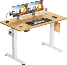 Electric Standing Desk Adjustable Height 48x24 Inch Sit Stand Up Home Office