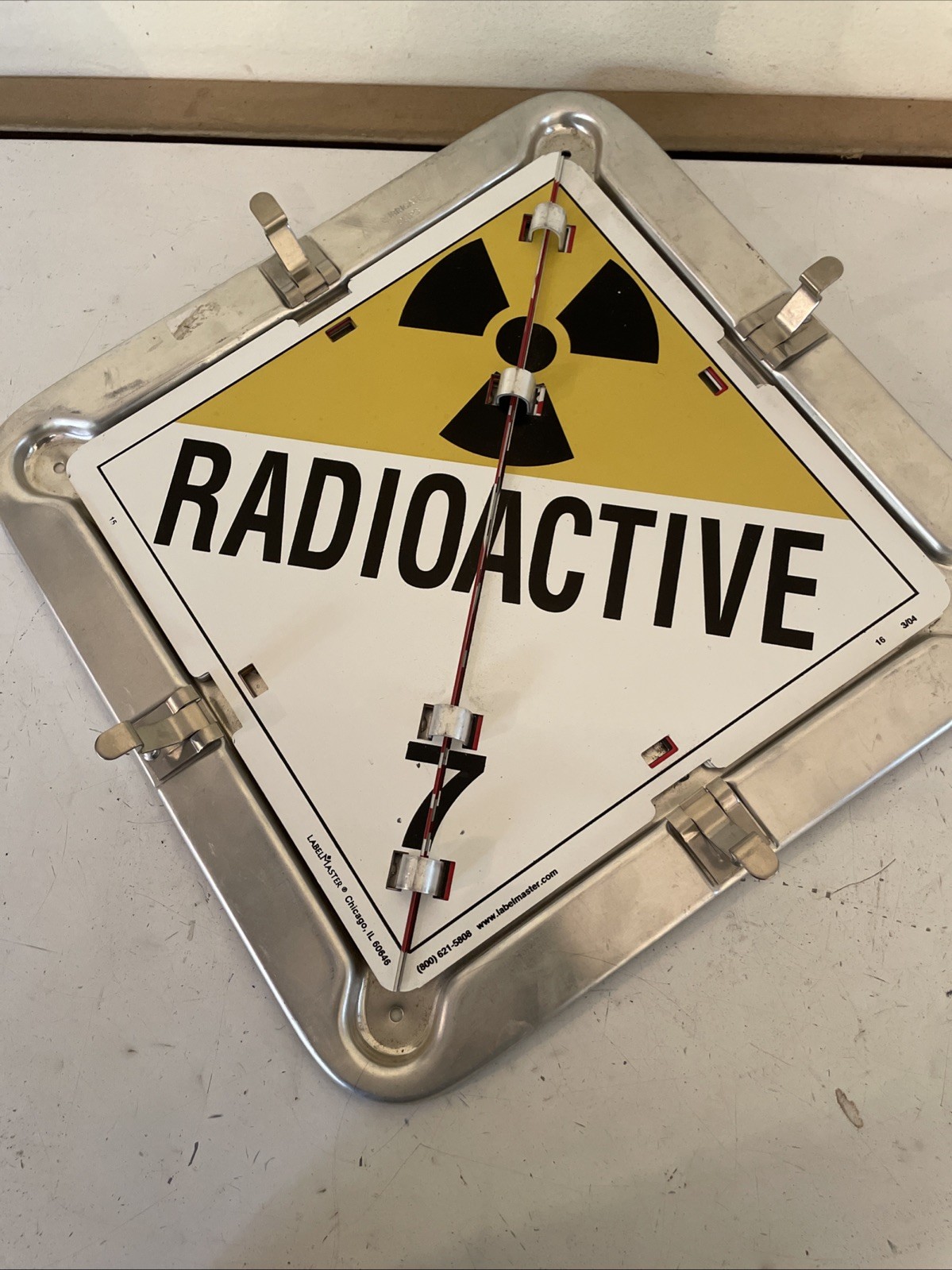 GENUINE LABELMASTER FLIP PLACARD HAZARD FLIP PLACARD NEW