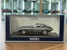 Jaguar E-type Coup 1964 Norev 143 Diecast Gun Metal Grey