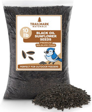 10 Pound Black Oil Sunflower Seeds for Birds Premium Wildlife Food Non - GMO
