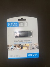 PNY - Elite Turbo Attache 4 512GB USB 3.2 Flash Drive 4K Ultra HD BRAND NEW