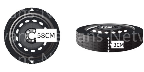 Ruotino di Scorta 16" per VW VOLKSWAGEN POLO con Cric 1,5T e Astuccio OMAGGIO - Imagen 5 de 5