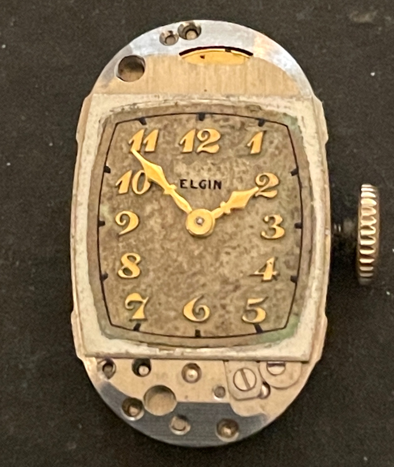 Vintage 1940 Elgin Cal 541 Women's Watch Movement Ladies Good Balance 17j USA
