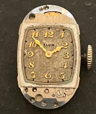 Vintage 1940 Elgin Cal 541 Women's Watch Movement Ladies Good Balance 17j USA