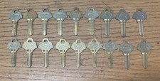 STAR Locksmith Supplies Brass 5HO1 Key Blanks Set Of 18 Made In USA NOS