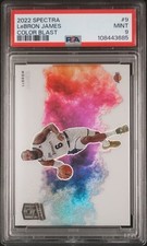 2022 Spectra Lebron James Color blast PSA 9
