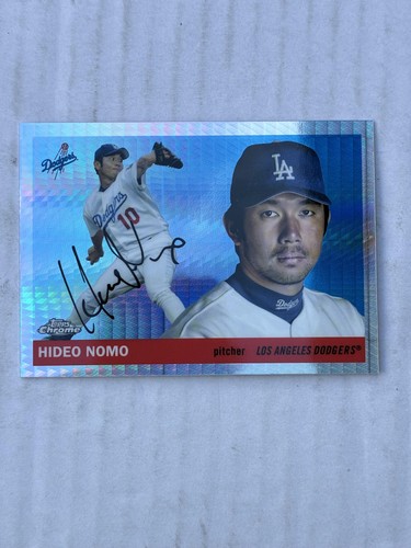 Hideo Nomo [Refractor] #37 1996 Topps Chrome card