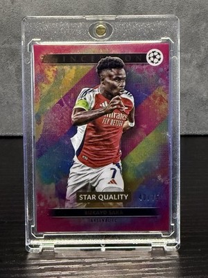 Topps Inception Bukayo Saka Arsenal Star Quality #40/75 UEFA Champions