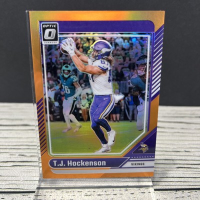 2023 Panini Donruss Optic T.J. Hockenson /249 Orange Prizm #131 NB1