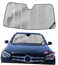 Windshield Sunshade for Mercedes-Benz Front Window GLC SUV 2016-2022 Silver