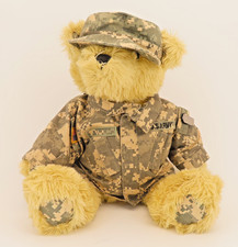 Vintage 1989 Bear Forces Of America Army Teddy Bear Plush Animal 17" High