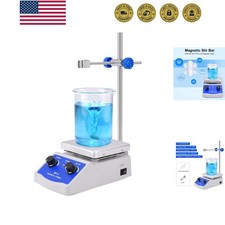 Magnetic Stirrer Hot Plate Mixer 1000ml Stirring Capacity 5 x 5 inch Max 520 ...