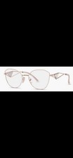 Prada Unisex Gold Metal Geometric Full Rim De...
