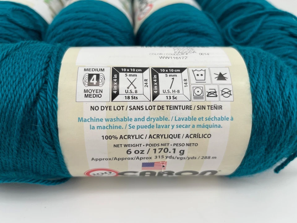 Caron Simply Soft Lot of 6 Aran Yarn | 1890 yds Sweater Quantity - Image 2 of 3