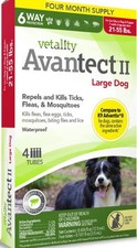 B25 NEW Vetality Avantect II Flea Tick For Large Dogs 21-55lbs