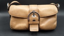 Coach Purse 9454 Soho Buckle Vintage Y2K Womens Tan Leather Shoulder Bag