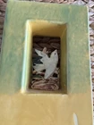 VINTAGE MCCOY WHITE BIRD PEEKABOO VASE
