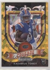 2021 Panini Prizm Draft Picks Crusade Gold Ice Prizm Kadarius Toney #176 14gy