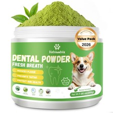 Dog Dental Powder, 200g Dental Powder for Dogs Teeth Cleaning and Breath Fres...