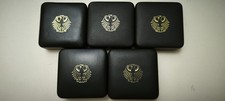 5 St&uuml;ck Original M&uuml;nzetuis BRD 100 EUR Incl Zertifikaten