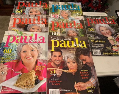 Lot of 7 Cooking with Paula Deen 2006 Complete Year Magazine & A 2005 - LOT51-27