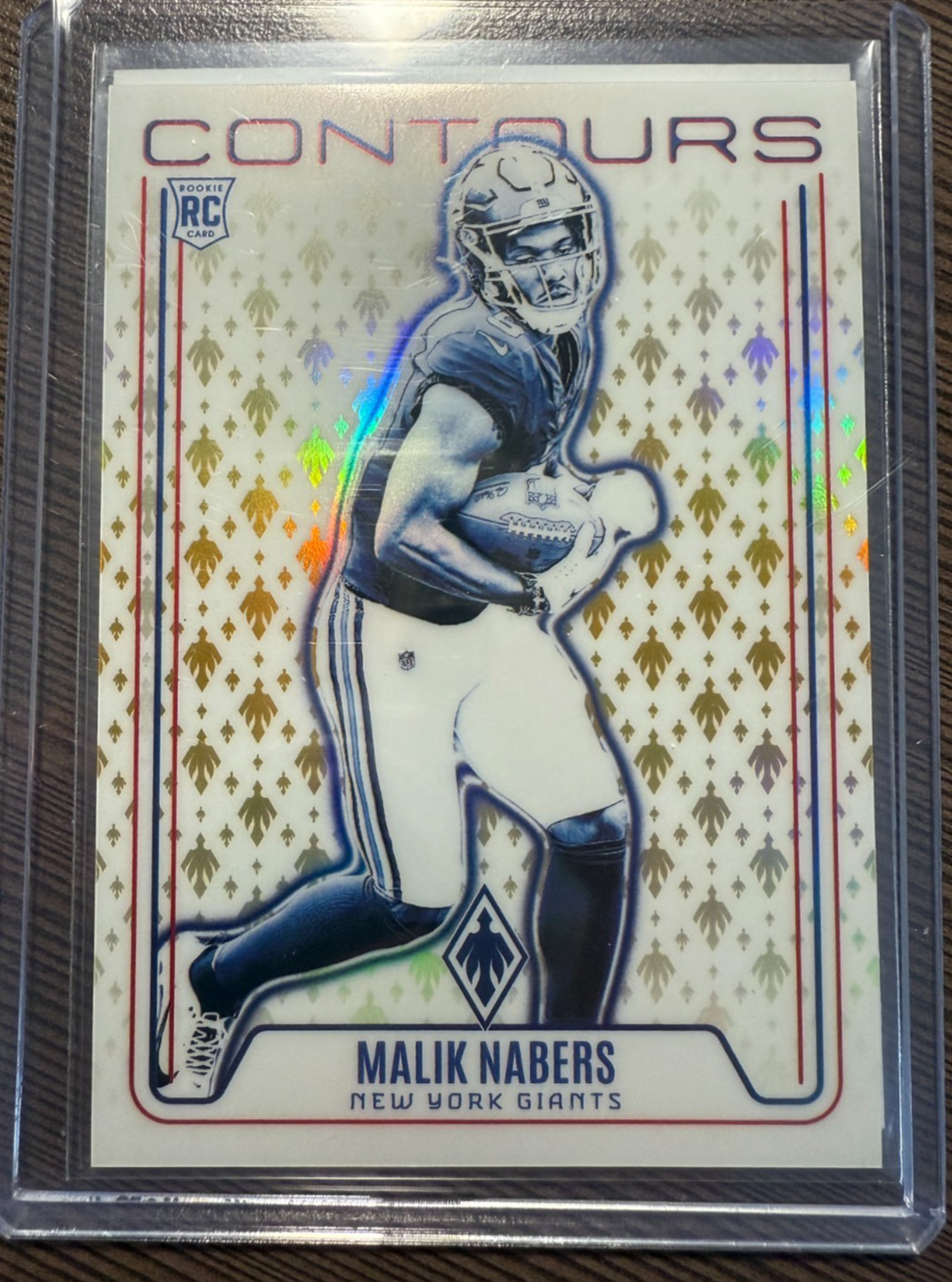 /10 Malik Nabers 2024 Panini Phoenix RC Gold Prizms Contours SSP
