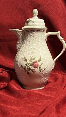 Rosenthal Sanssouci 10 Roses Coffee Pot 25 cm 1.2 Liter   Rare Rococo Porcelain