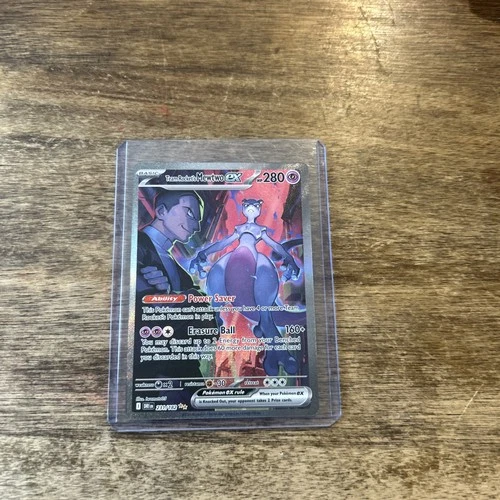 Pokémon TCG Team Rockets Mewtwo EX 231/182 Full Art Destined Rivals English