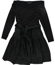 Ralph Lauren Womens Off Shoulder Fit & Flare Dress, black, 12