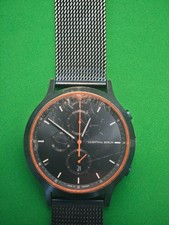 Lilienthal Berlin Chronograph Herren Uhr Schwarz Edelstahl Defekt Ersatzteile