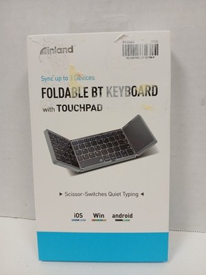 Inland Foldable Bluetooth Keyboard With Touchpad - NO USB-C CORD