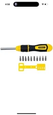 3 In. Multi-bit Ratcheting Screwdriver | Stanley Bits Bit with Tools Inch Set