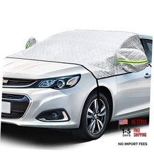Windshield Cover for Ice and Snow, Car Windshield Snow Cover 4-Layer Silver