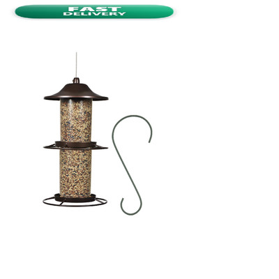 Perky-Pet Large 2-Tier Panorama Wild Bird Outdoor Feeder - - 4.5 Lb