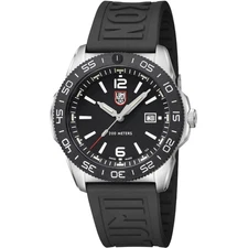 Luminox Men's Watch Pacific Diver Quartz Black Dial Rubber Strap Dive XS.3121.1