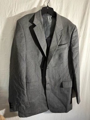 Tassio Di Biella Primo Gray Wool Blend Sport Coat Blazer