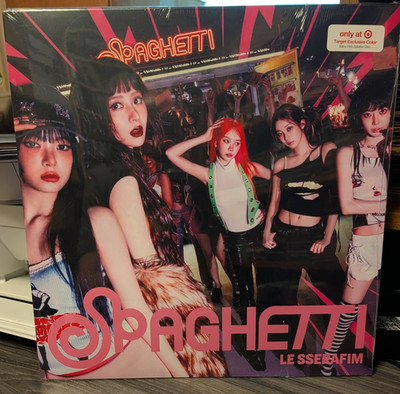 Le Sserafim - Spaghetti Vinyl LP Baby Pink Splatter Target Exclusive NEW