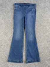 SPANX VINTAGE INDIGO FLARE Pull On Jeans Medium Blue Stretch 20456R Size XL