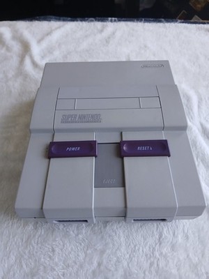 Super Nintendo SNES Console + Cords, Controller Tested Working Cleaned