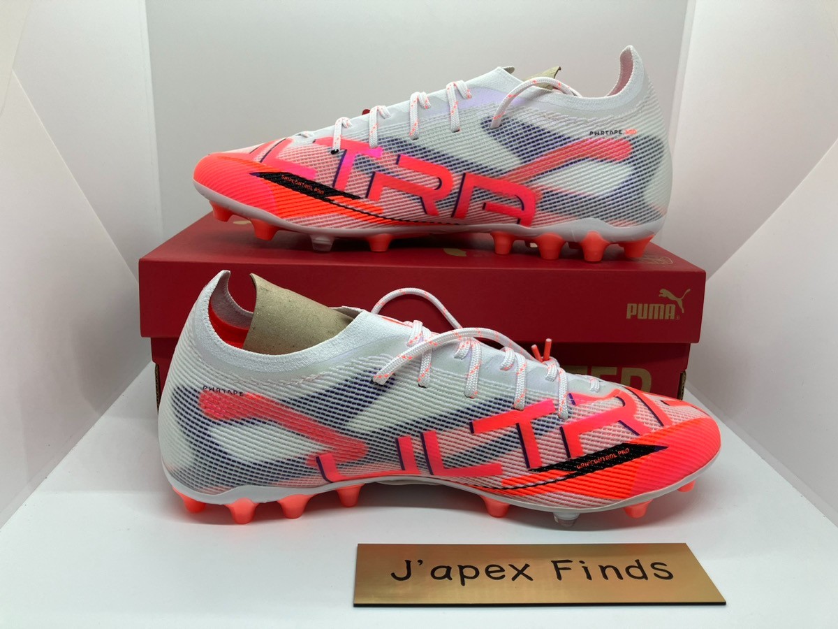シューズ PUMA PUMA Ultra 5 Ultimate MG 108342 01 Soccer Cleats White Black
