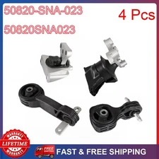 4 Pcs Engine Motor And Transmission Mount A4530 A4534 For Honda Civic 1.8L 06-10