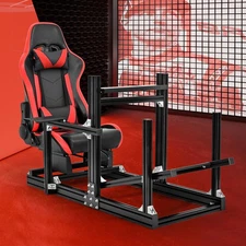 Supllueer Aluminum Alloy Racing Simulator Cockpit With Seat Fits G923 G29 G920