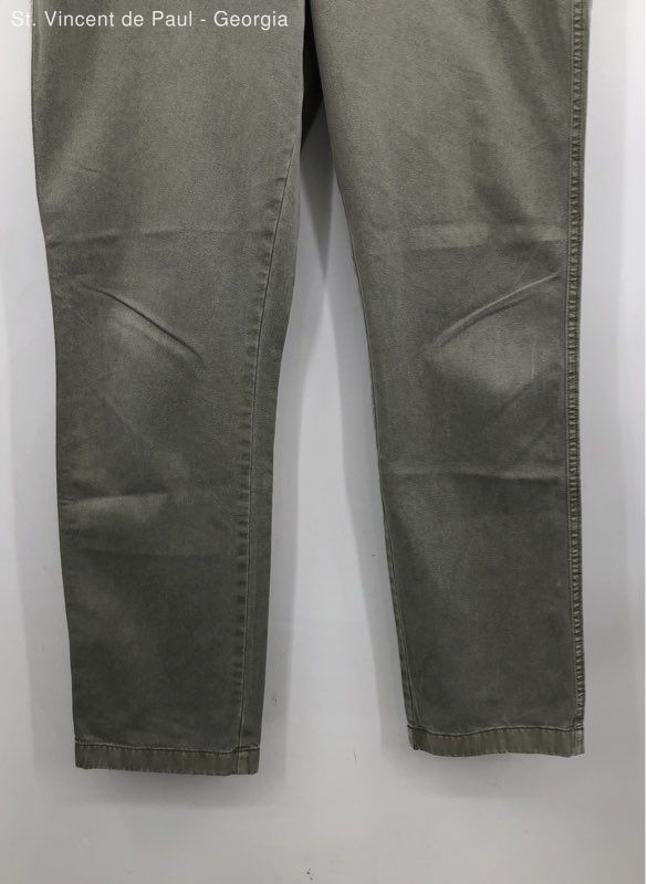 Outerknown Green 100% Organic Cotton Twill Chino Pants Straight Leg - Size 34