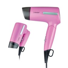 Carmen Travel Hair Dryer with Foldable Handle, 1400W, Pink C81248PNK