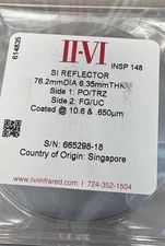II-VI laser optics 76.2mm/DIA 6.35THK reflect reflector 