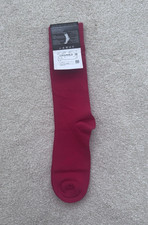 HUGO BOSS Men's Red Solid Cotton Dress Socks Size 9-11 Full Toe New Tags