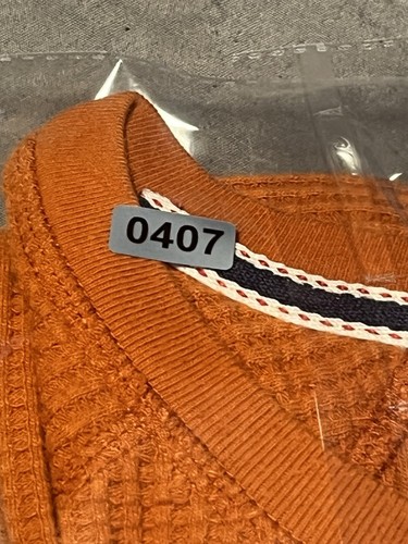 Sun + Stone Men’s XL Orange Waffle Knit Long Sleeve Thermal Pullover - Picture 17 of 18